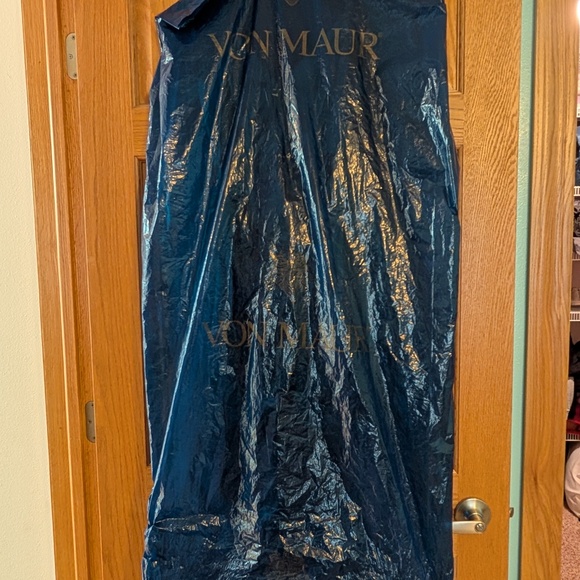 Honey and Rosie Spaghetti Strap V-Neck Ruched Satin Bodycon Dress - Picture 11 of 11